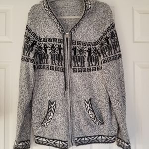 Little Llamas Knit hooded Sweater (taking offers)